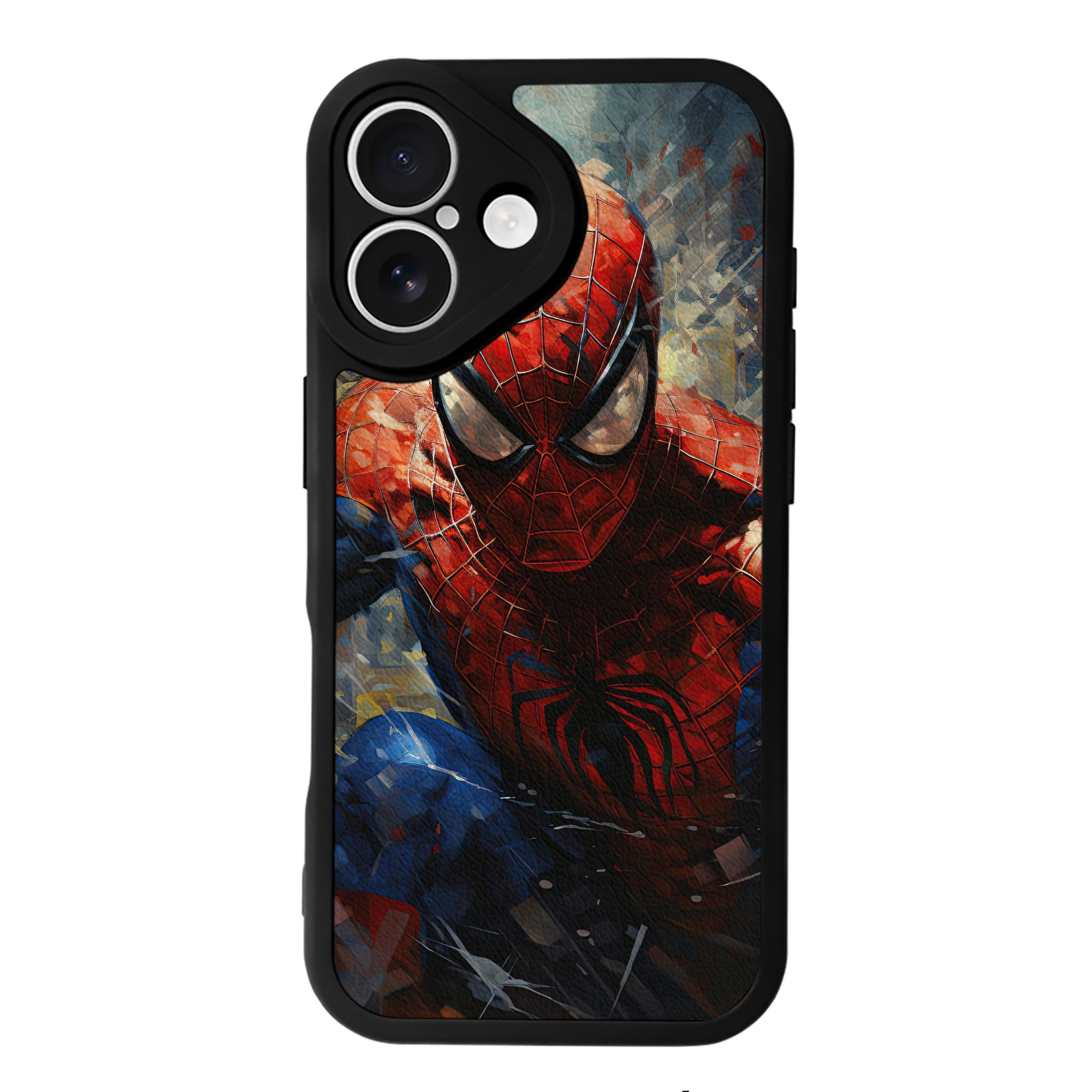 Spider Man スパイダーマン 【iPhone 16シリーズ対応】シリコンスマホケース（レザー調） 材質：シリコン